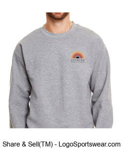 Gildan Adult Heavy Blend Fleece Crew Design Zoom